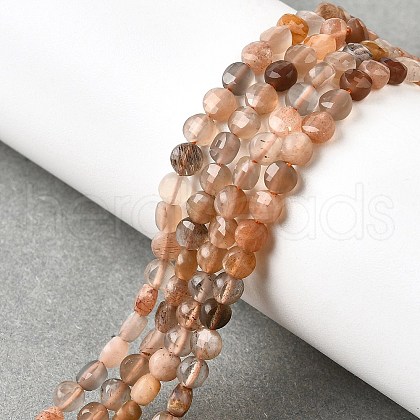 Natural Multi-Moonstone Beads Strands G-C179-A4mm-12-1