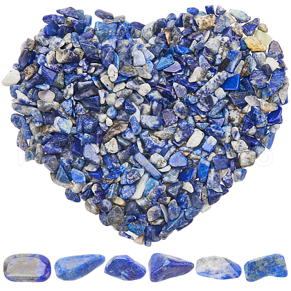 SOFPLATE 500G Natural Lapis Lazuli Chip Beads G-SP0001-07-1