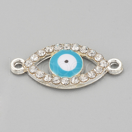 Alloy Rhinestone Links connectors ALRI-S170-21S-1