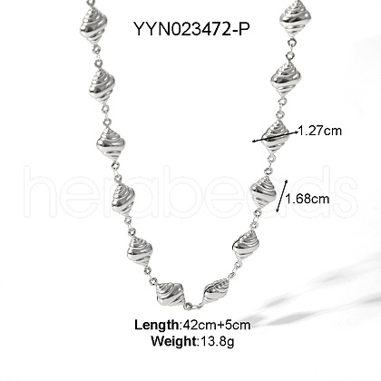 316L Surgical Stainless Steel Jewelry Link Chain Necklaces LZ7710-5-1