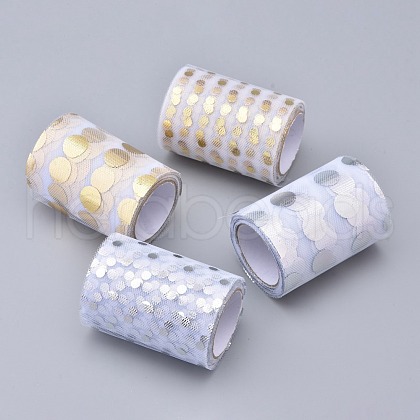 Glitter Sequin Deco Mesh Ribbons OCOR-K004-E-1