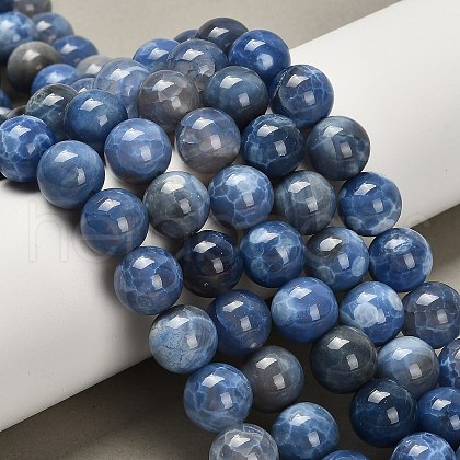 Dyed Natural Agate Beads Strands G-G203-10M-12mm-1
