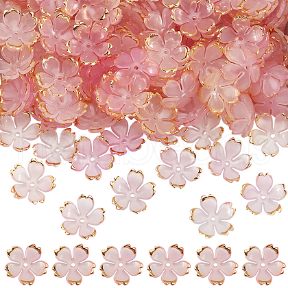 SUNNYCLUE 200Pcs Acrylic Bead Caps OACR-SC0001-83C-1
