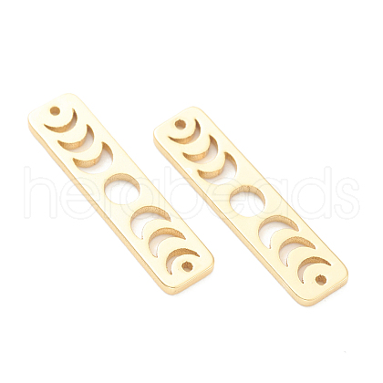 Brass Moon Phase Bar Links KK-P001-96G-1