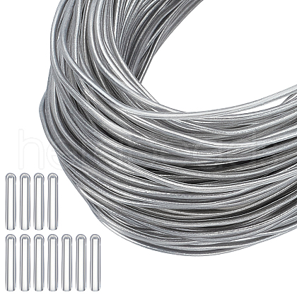 BENECREAT 1Roll Round Bendable Aluminum Wire AW-BC0003-39-1