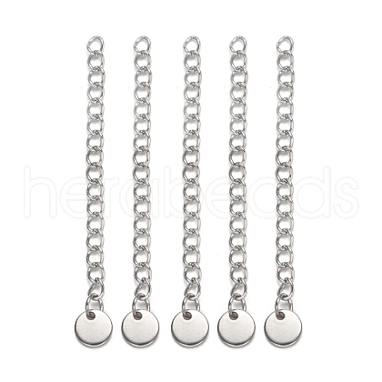 Tarnish Resistant 304 Stainless Steel Chain Extender X-STAS-E104-41G-1