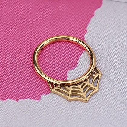 316L Stainless Steel Hoop Nose Rings WGEE114-32-1