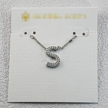 Brass Initial Pendant Necklaces for Women FS-WG8E27F-45-1