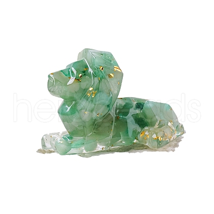 Gold Foil Resin Lion Display Decoration PW-WG72263-03-1