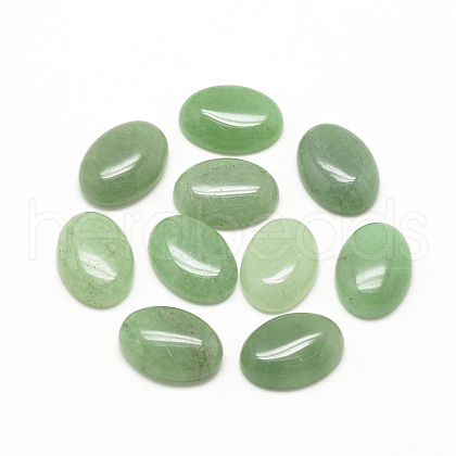 Natural Green Aventurine Cabochons X-G-R415-18x25-43-1