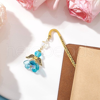 Alloy Hook Bookmarks AJEW-MZ00005-03-1