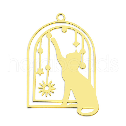201 Stainless Steel Pendants STAS-S105-LA794-2-1