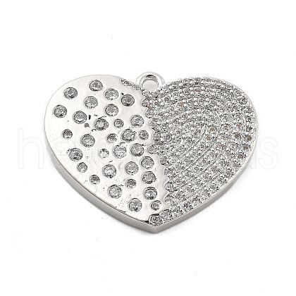 Brass Micro Pave Cubic Zirconia Pendant KK-L228-27P-1
