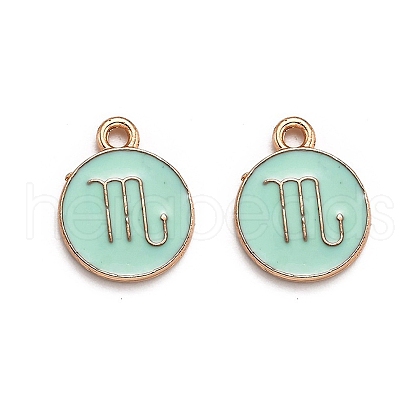 Alloy Enamel Pendants ENAM-S124-01A-15L-1