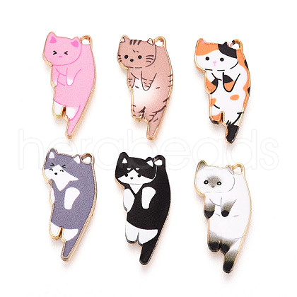 Alloy Enamel Pendants ENAM-N063-01-1