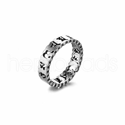 Alloy Punk Open Cuff Rings for Men IO0623-4-1