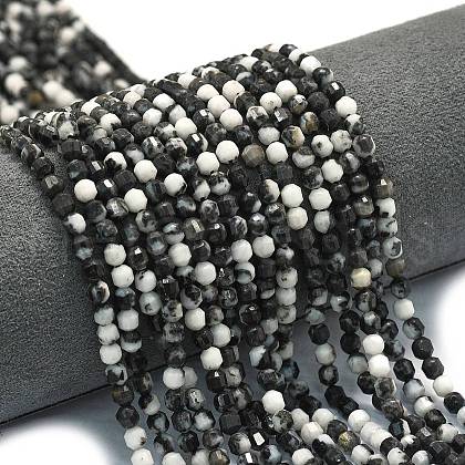 Natural Zebra Jasper Beads Strands G-A260-A52-01-1