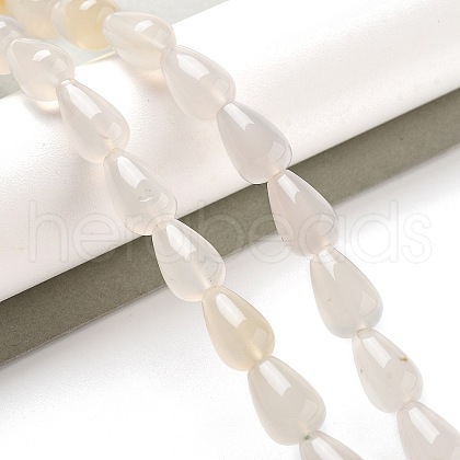 Natural White Agate Beads Strands G-B106-A20-02-1