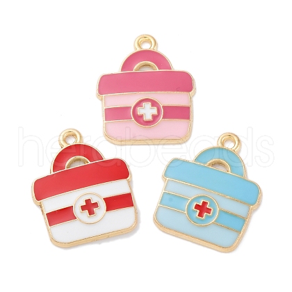 Alloy Enamel Pendants FIND-M060-16G-1