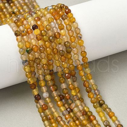 Natural Agate Beads Strands G-H302-A01-14-1