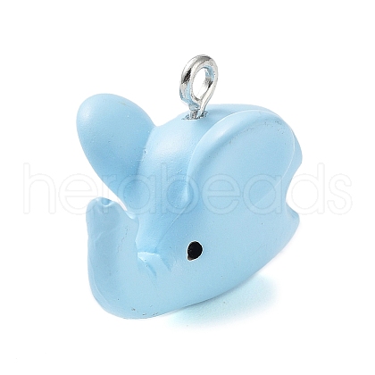 Opaque Resin Pendants RESI-Z014-01N-1