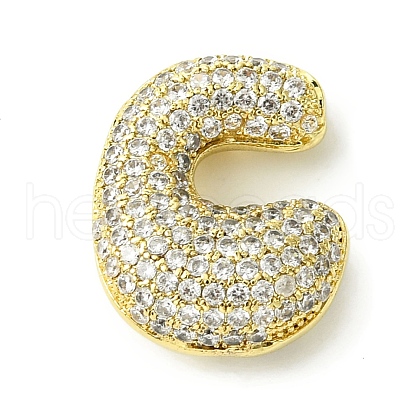 Rack Plating Brass Cubic Zirconia Pendants KK-S378-02G-C-1