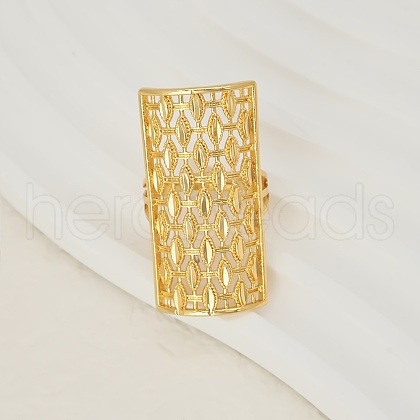 Elegant and Luxurious European Style Brass Cuff Rings for Women QT0315-2-1