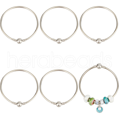 SUNNYCLUE 6Pcs Brass European Style Bangle Making PPJ-SC0001-03-1