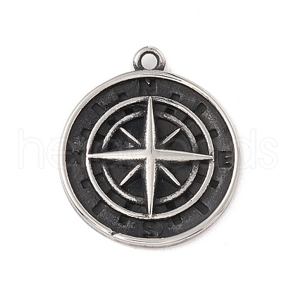 304 Stainless Steel Pendants STAS-E158-13AS-1