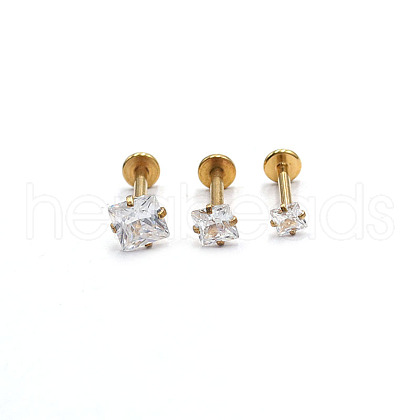 Stainless Steel Threadless Labrets WG64015-44-1