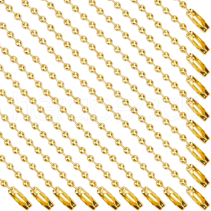 SOFPLATE 100Pcs Steel Ball Chains for Price Tag Chains FIND-SP0002-58G-1
