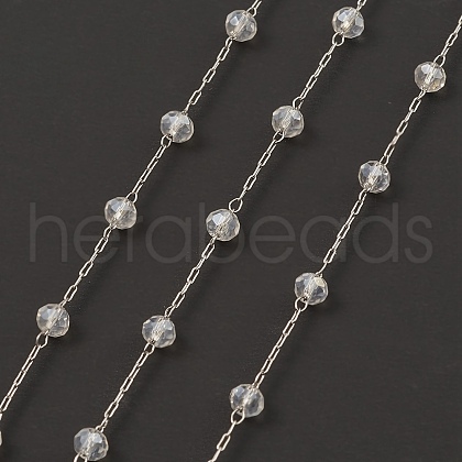 Glass Round Beaded Chains CHS-B003-04A-1