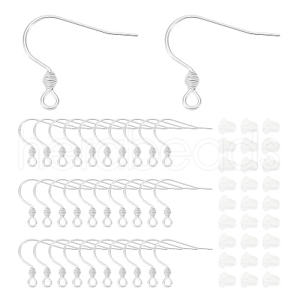 Unicraftale 100Pcs 304 Stainless Steel Earring Hooks STAS-UN0036-31-1