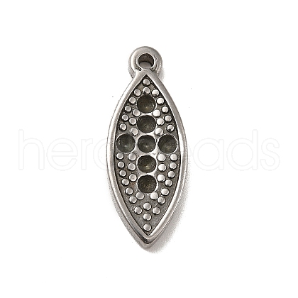 Non-Tarnish 304 Stainless Steel Pendant Rhinestone Settings STAS-I694-08P-1