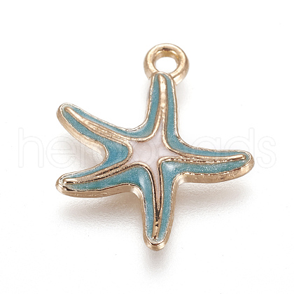 Alloy Enamel Pendants ENAM-N047-B03-1