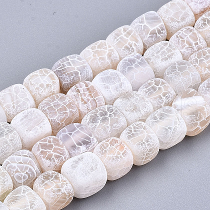 Natural Weathered Agate Beads Strands G-T131-57-1