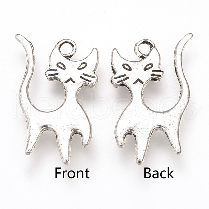 Tibetan Style Alloy Pendants TIBEP-T002-83AS-NR-1