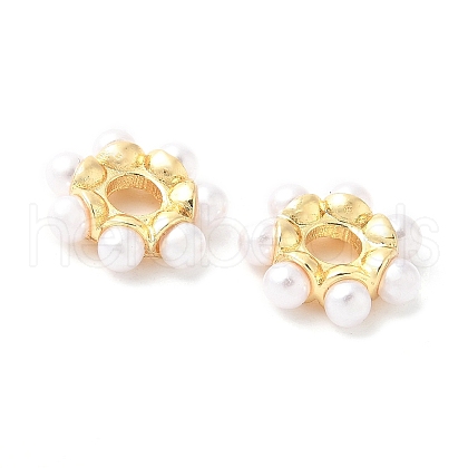 Rack Plating Flower Brass Beads KK-H449-70G-01-RS-1