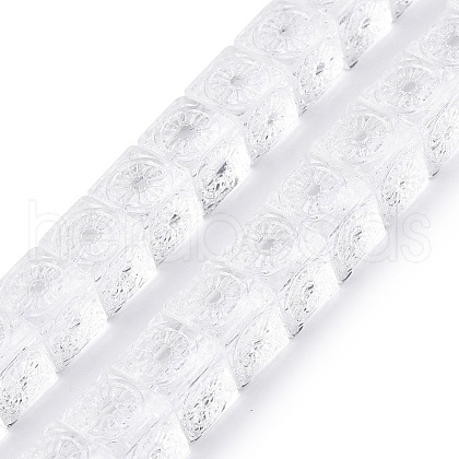 Transparent Glass Beads Strands GLAA-N001-45-1