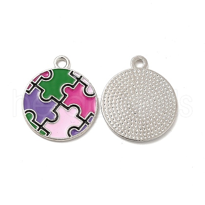 Alloy Enamel Pendants ENAM-J650-02P-02-1