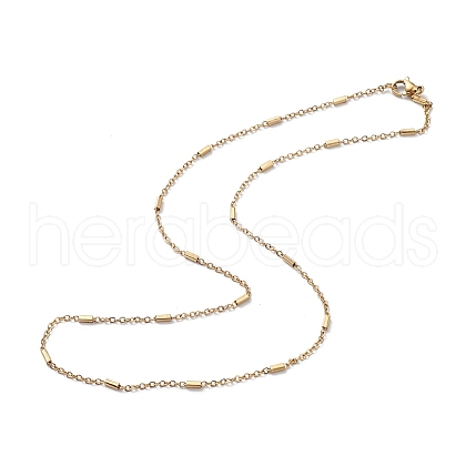 Ion Plating(IP) 304 Stainless Steel Satellite Chain Necklace for Men Women STAS-B039-13G-1