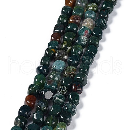 Natural Indian Agate Beads Strands G-C038-02R-1