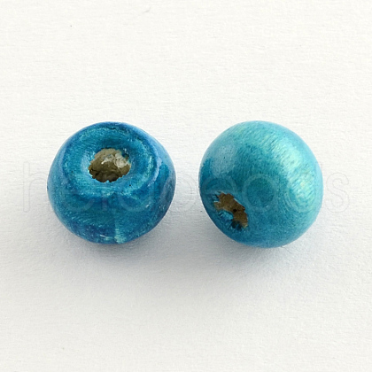 Dyed Natural Wood Beads X-WOOD-Q006-20mm-02-LF-1