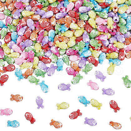 DICOSMETIC 3Bags Opaque Acrylic Beads SACR-DC0001-09-1