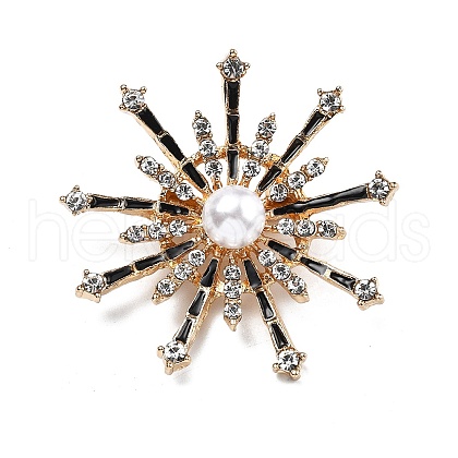 Alloy Rhinestone Brooch for Backpack Clothes JEWB-P046-05A-G-1