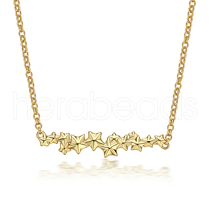 S925 Sterling Silver Star Pendant Necklaces for Women JL9185-2-1