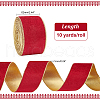 10 Yards Single Face Velvet Ribbons SRIB-WH0026-10B-2