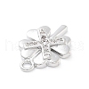 Brass Micro Pave Clear Cubic Zirconia Pendants ZIRC-I067-01A-2
