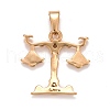 Ion Plating(IP) 304 Stainless Steel Pendants STAS-D165-14G-09-2