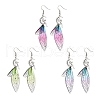 316 Surgical Stainless Steel Wing Dangle Earrings EJEW-TA00586-1